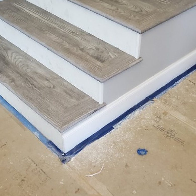 LVP Stairs project photos from All Pro Floors in Santa Rosa, CA