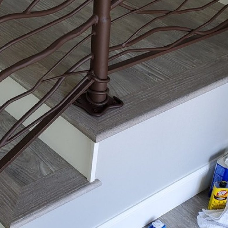 LVP Stairs project photos from All Pro Floors in Santa Rosa, CA
