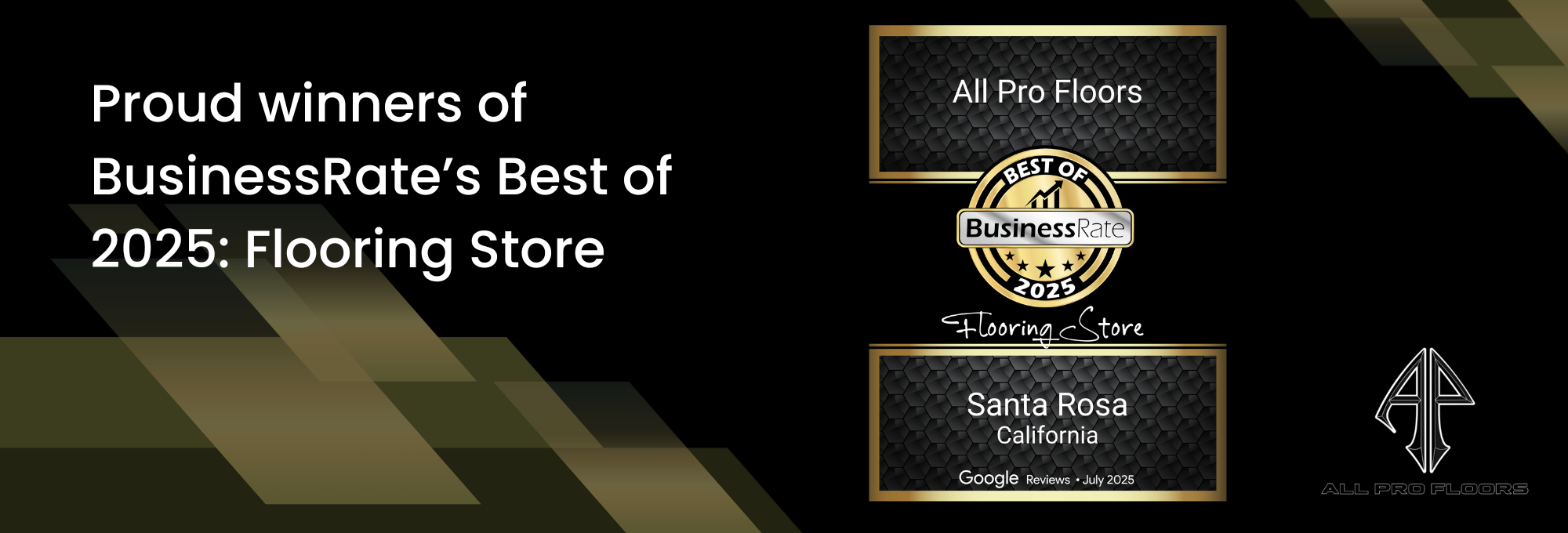 BusinessRate Best Flooring Store 2025 Award