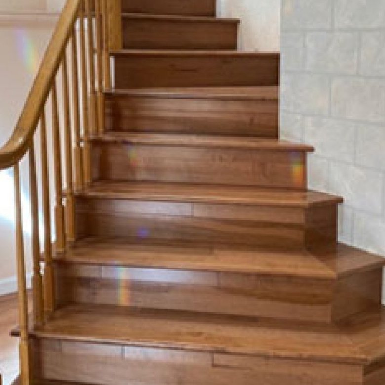 Hardwood Stairs project photos from All Pro Floors in Santa Rosa, CA